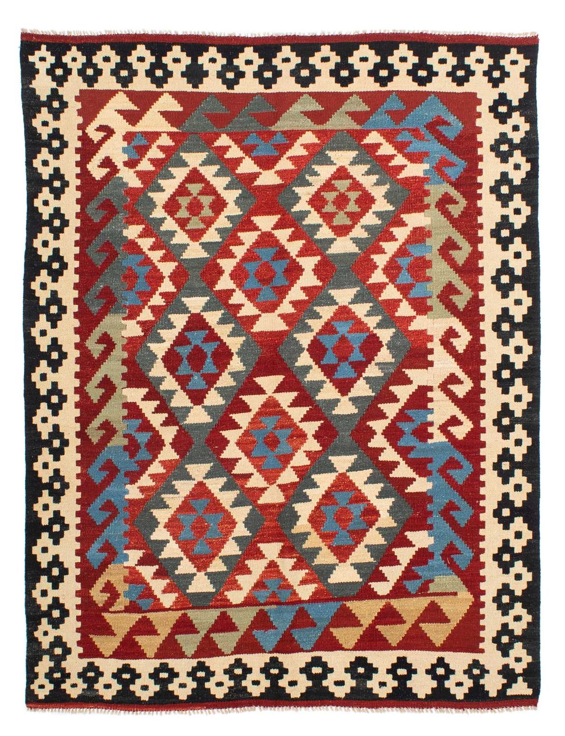 Tappeto Kelim - Splash - 199 x 163 cm - multicolore