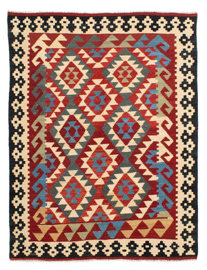 Tappeto Kelim - Splash - 199 x 163 cm - multicolore
