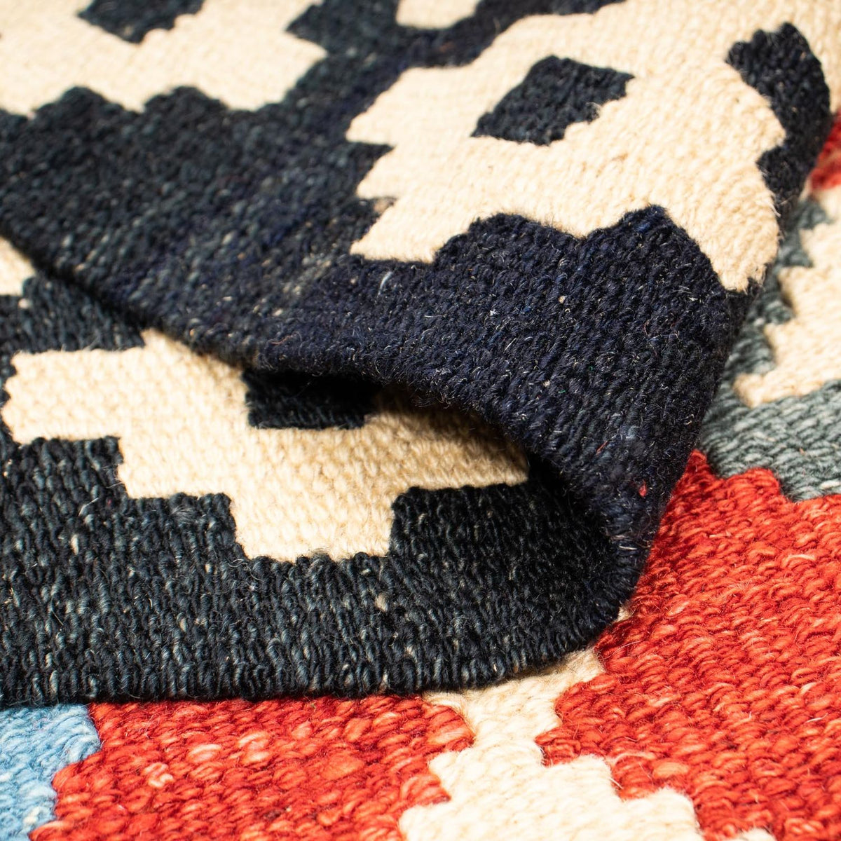 Tappeto Kelim - Splash - 199 x 163 cm - multicolore