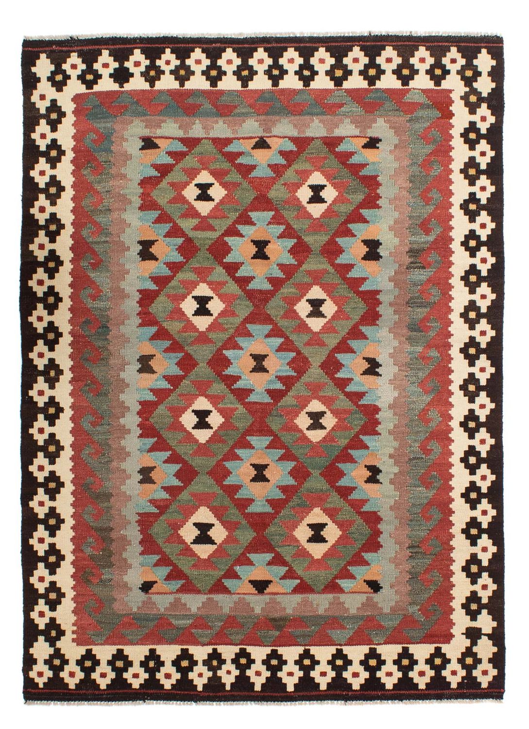 Tappeto Kelim - Splash - 207 x 150 cm - multicolore