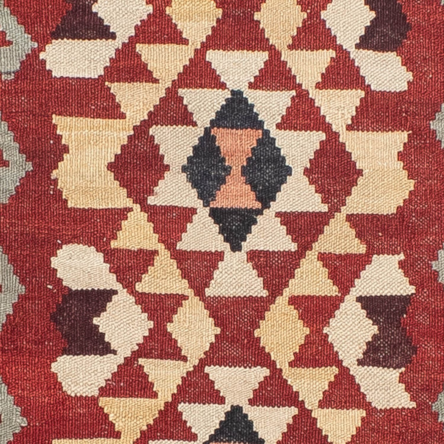 Tappeto corsia Tappeto Kelim - Splash - 285 x 87 cm - rosso chiaro