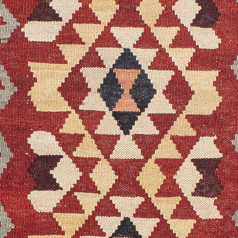 Tappeto corsia Tappeto Kelim - Splash - 285 x 87 cm - rosso chiaro