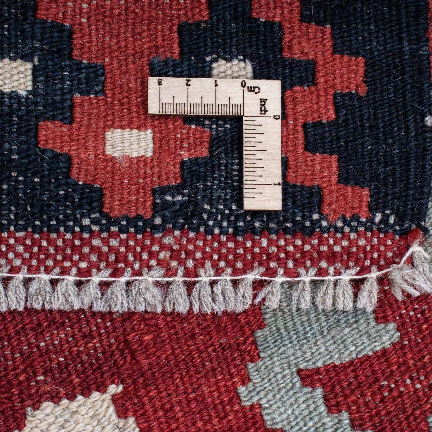 Tappeto corsia Tappeto Kelim - Splash - 285 x 87 cm - rosso chiaro