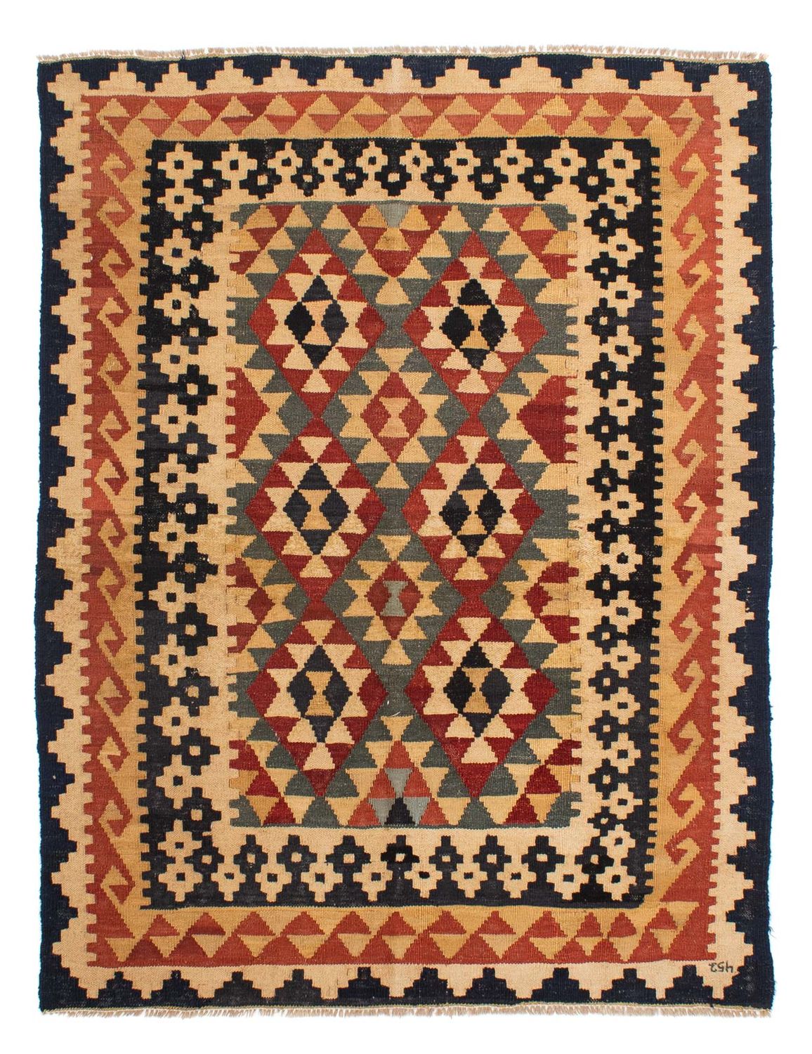 Tappeto Kelim - Splash - 200 x 146 cm - multicolore