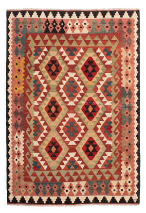 Tappeto Kelim - Splash - 201 x 150 cm - multicolore
