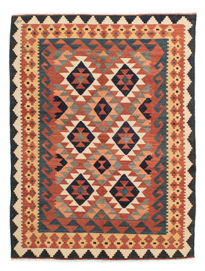 Tappeto Kelim - Splash - 205 x 158 cm - multicolore