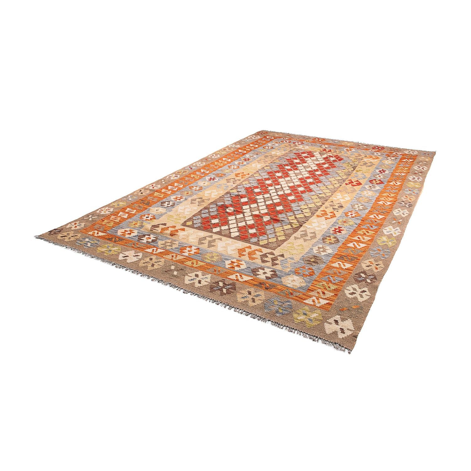 Tappeto Kelim - Splash - 309 x 200 cm - multicolore