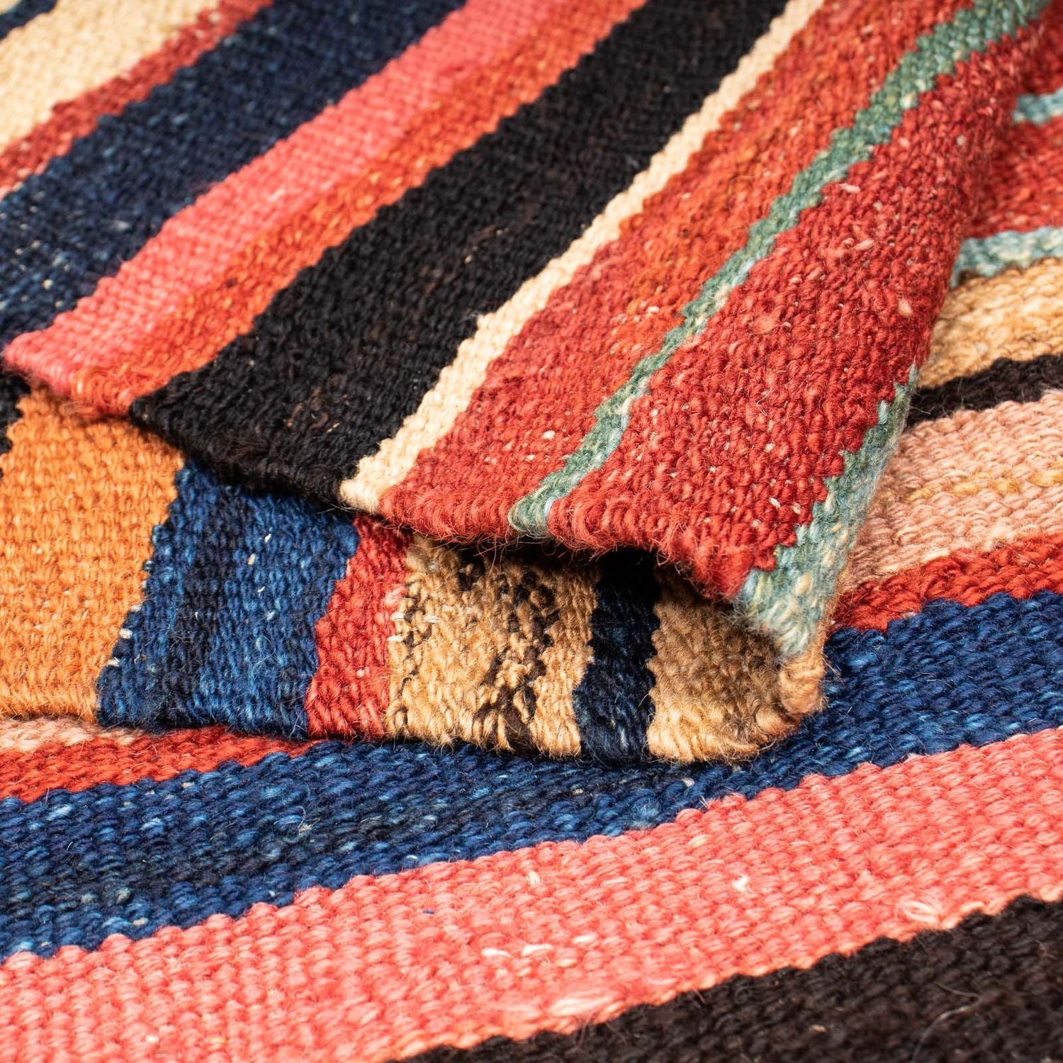 Tappeto Kelim - Splash - 204 x 145 cm - multicolore
