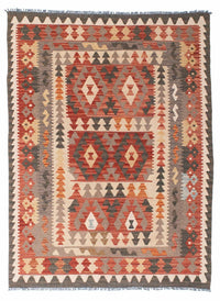 Tappeto Kelim - Orientale - 194 x 147 cm - rosso chiaro