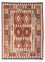 Tappeto Kelim - Orientale - 194 x 147 cm - rosso chiaro