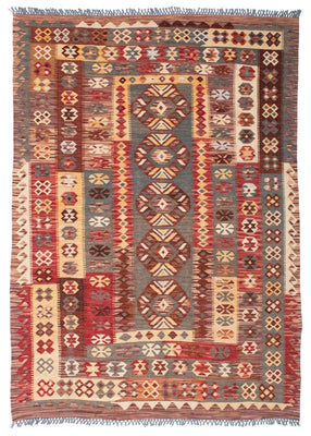 Tappeto Kelim - Orientale - 195 x 145 cm - multicolore