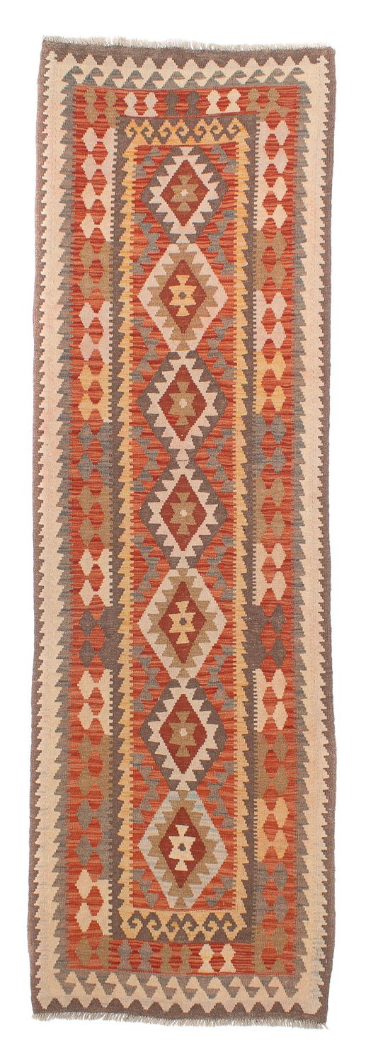 Tappeto corsia Tappeto Kelim - Splash - 310 x 97 cm - ruggine