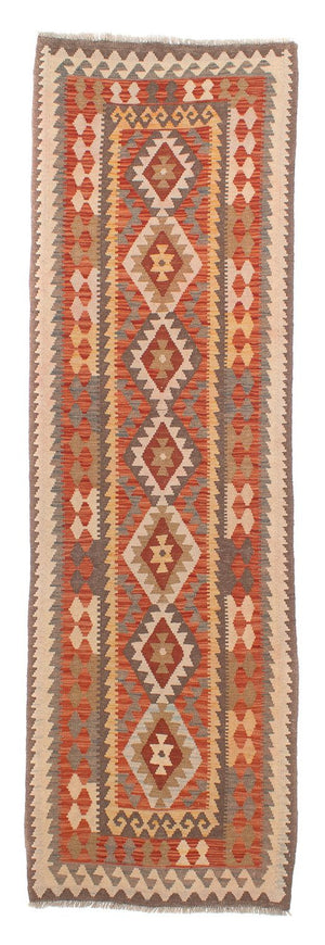 Tappeto corsia Tappeto Kelim - Splash - 310 x 97 cm - ruggine