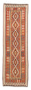 Tappeto corsia Tappeto Kelim - Splash - 310 x 97 cm - ruggine