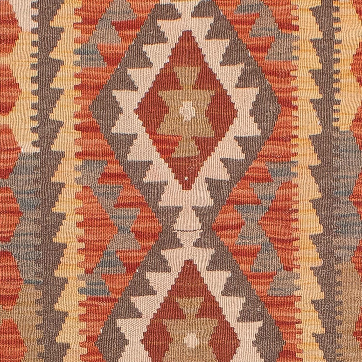 Tappeto corsia Tappeto Kelim - Splash - 310 x 97 cm - ruggine