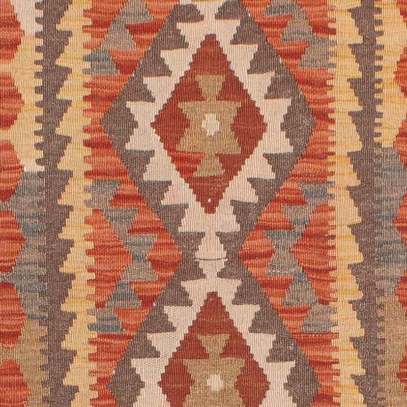 Tappeto corsia Tappeto Kelim - Splash - 310 x 97 cm - ruggine