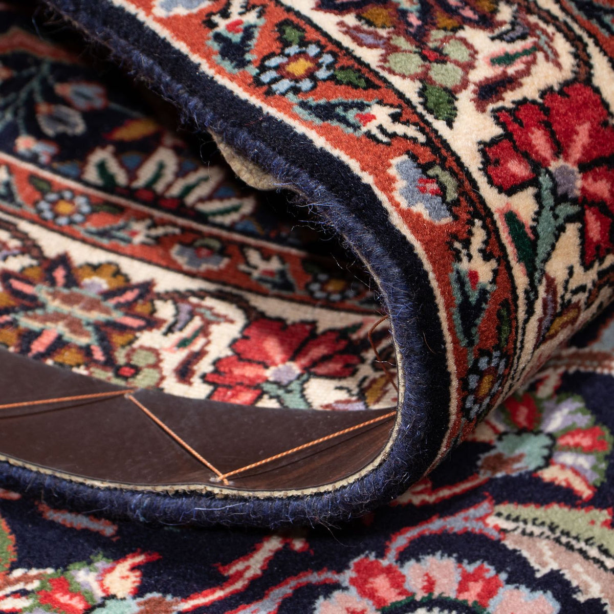 Tappeto corsia Tappeto Persero - Bidjar - 210 x 74 cm - blu scuro