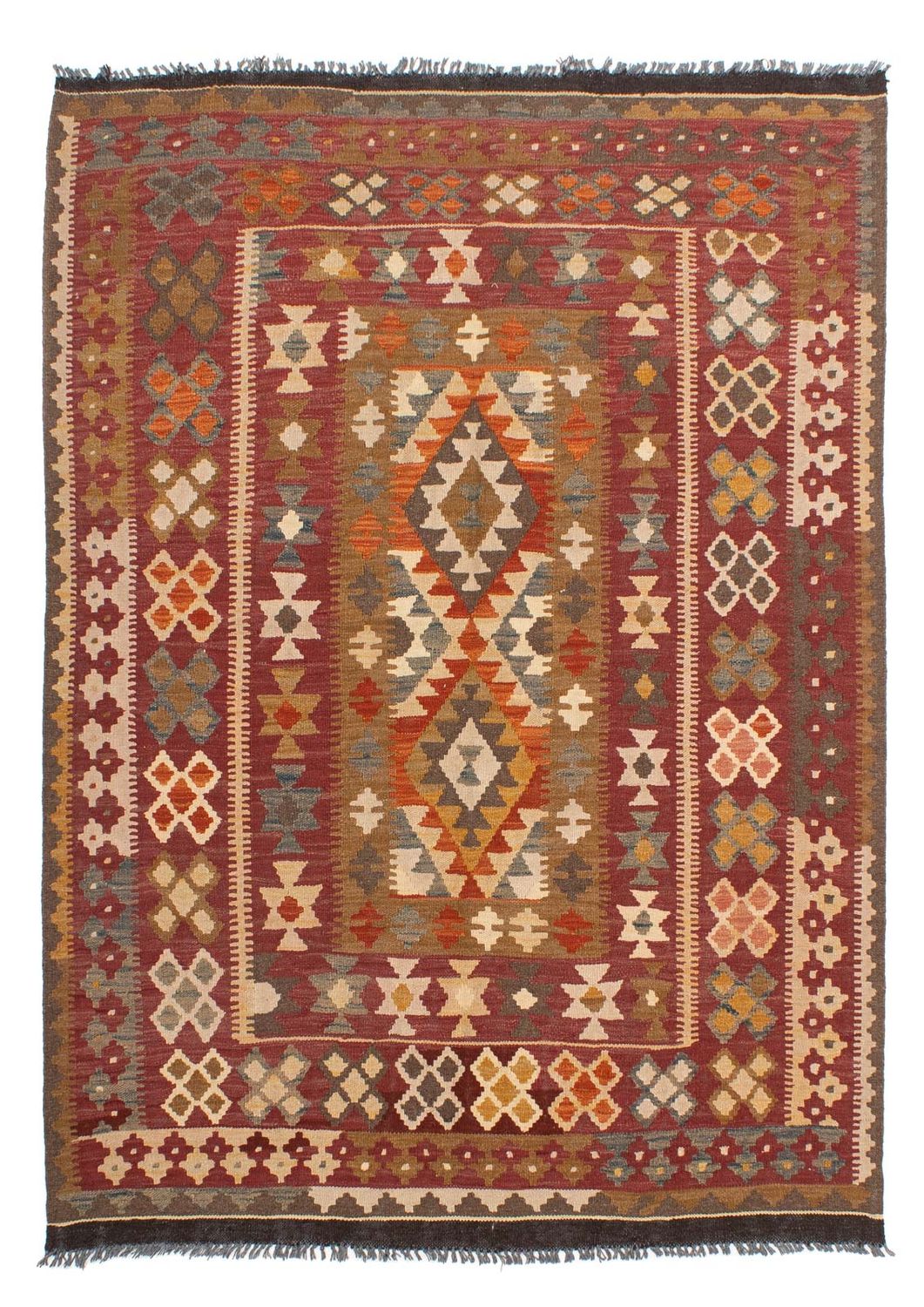 Tappeto Kelim - Splash - 201 x 153 cm - multicolore