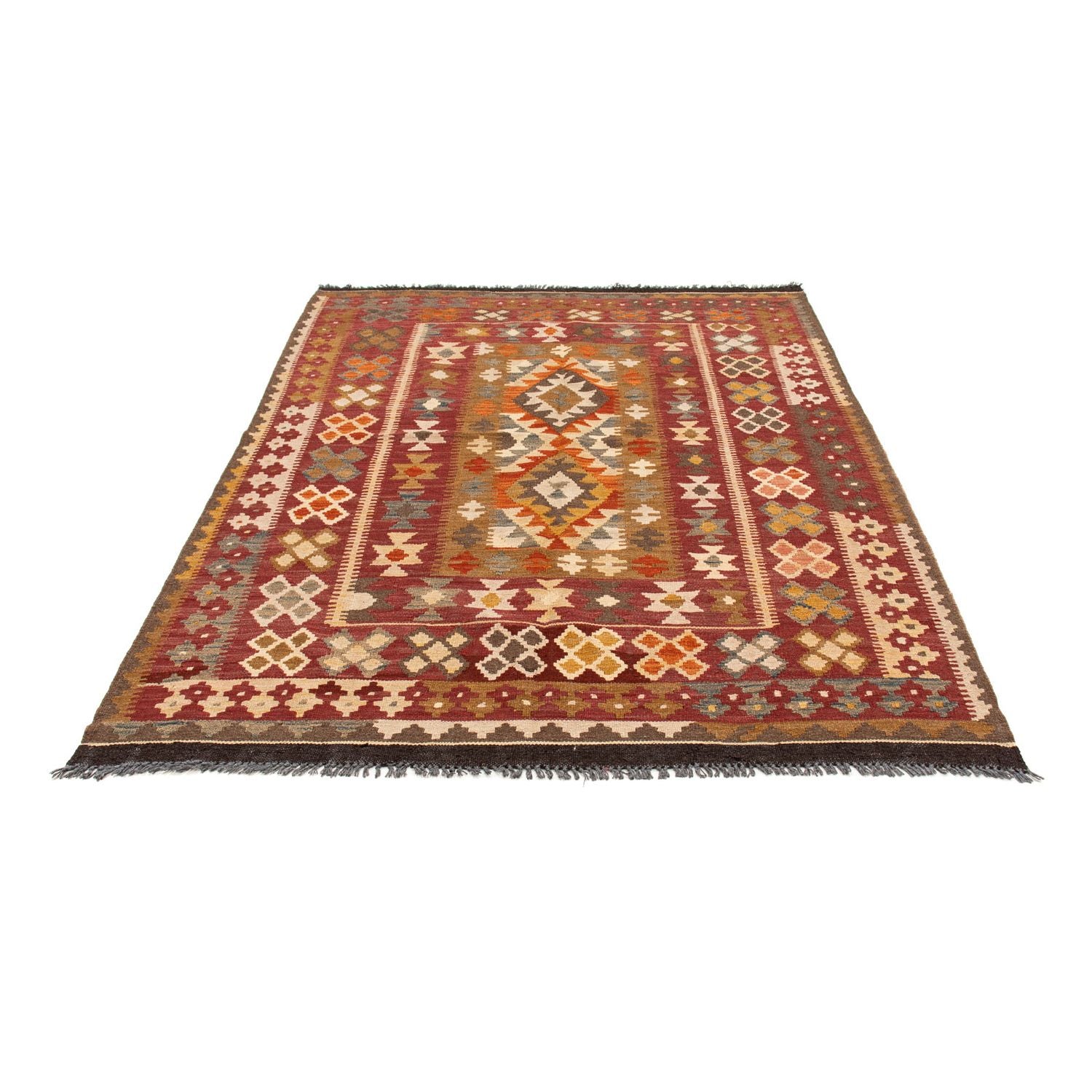 Tappeto Kelim - Splash - 201 x 153 cm - multicolore