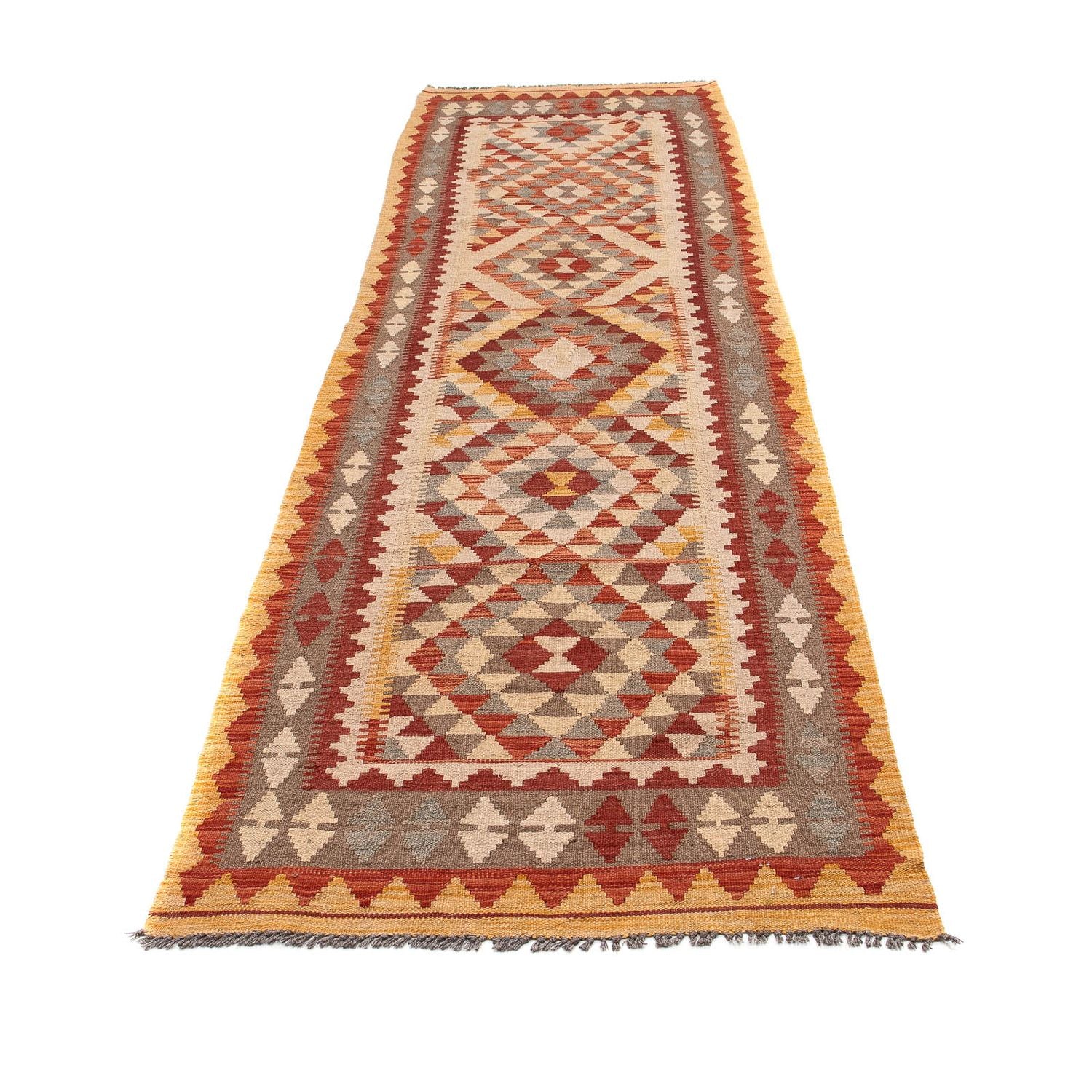 Tappeto corsia Tappeto Kelim - Splash - 312 x 80 cm - multicolore