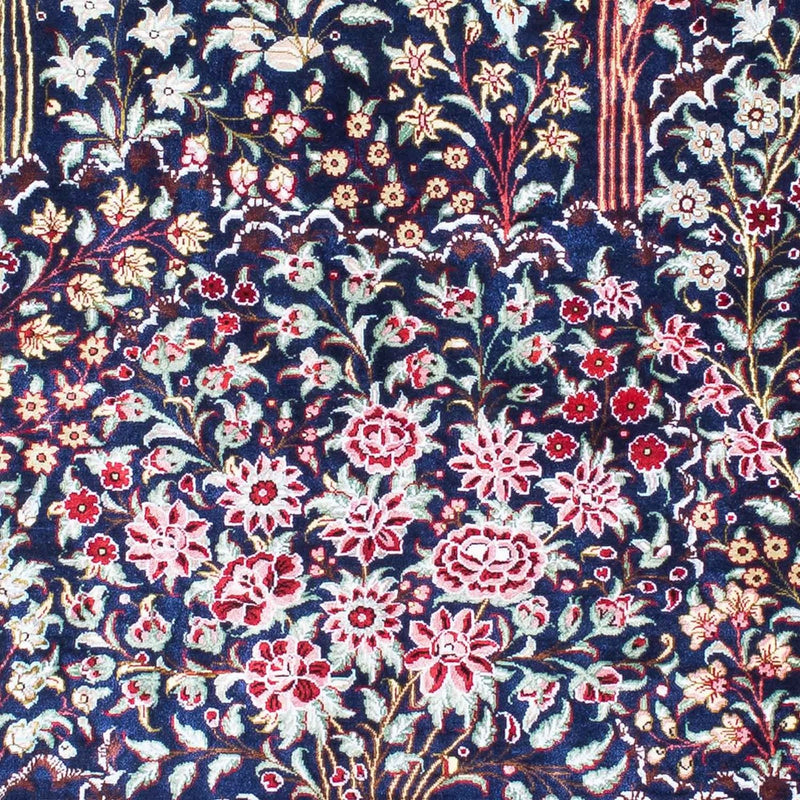 Tappeto Persero - Ghom - 152 x 100 cm - blu scuro
