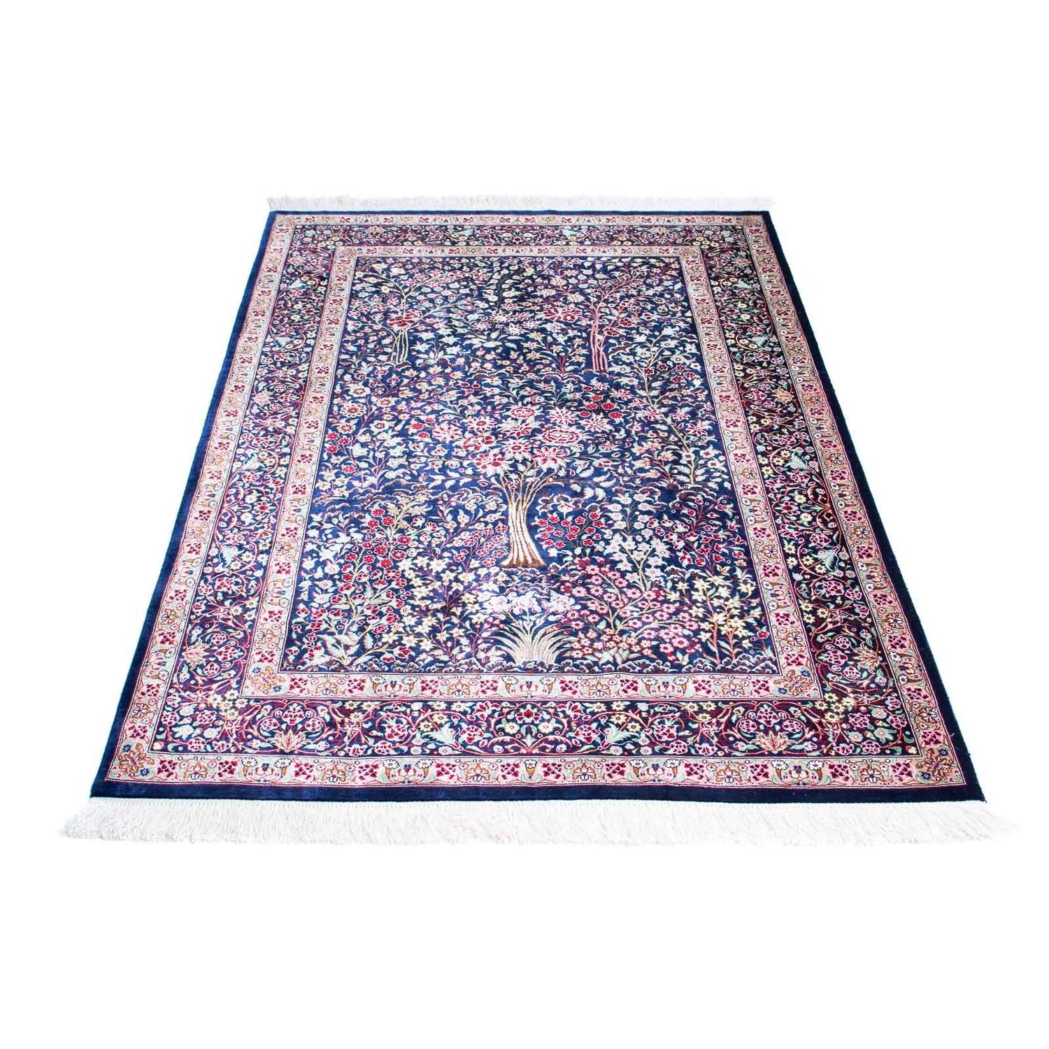 Tappeto Persero - Ghom - 152 x 100 cm - blu scuro