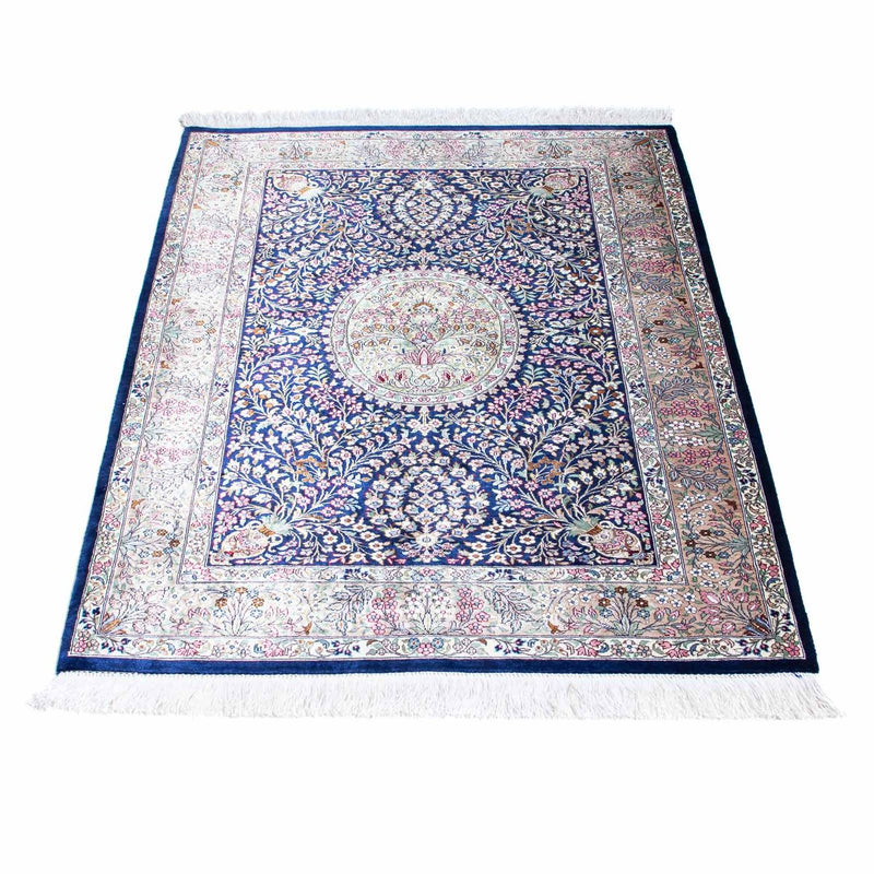 Tappeto Persero - Ghom - 119 x 82 cm - blu scuro