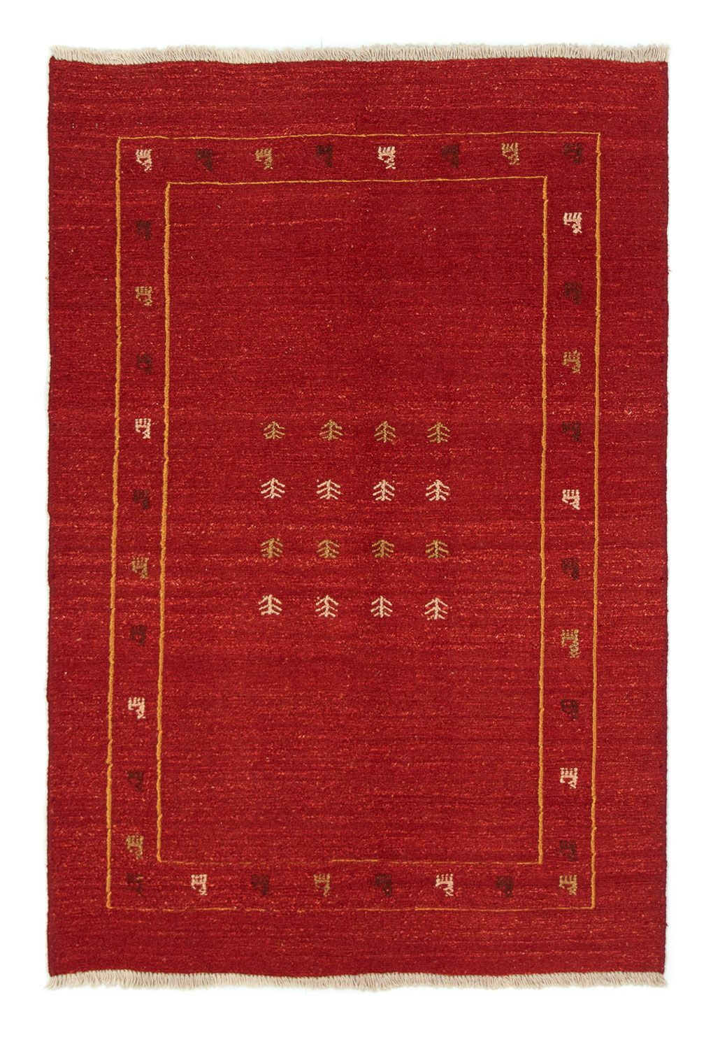 Tappeto Gabbeh - Persero - 178 x 120 cm - rosso