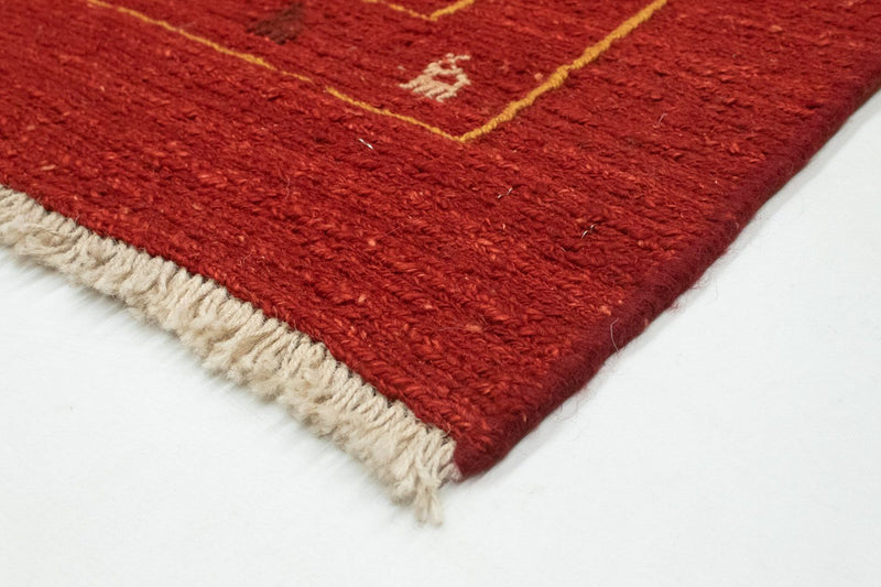 Tappeto Gabbeh - Persero - 178 x 120 cm - rosso