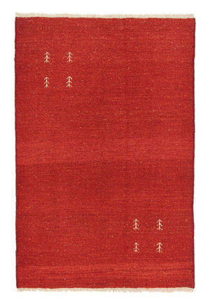 Tappeto Gabbeh - Persero - 185 x 121 cm - rosso