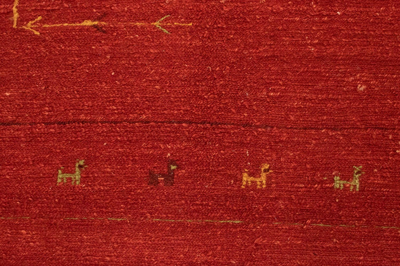 Tappeto Gabbeh - Persero - 195 x 151 cm - rosso