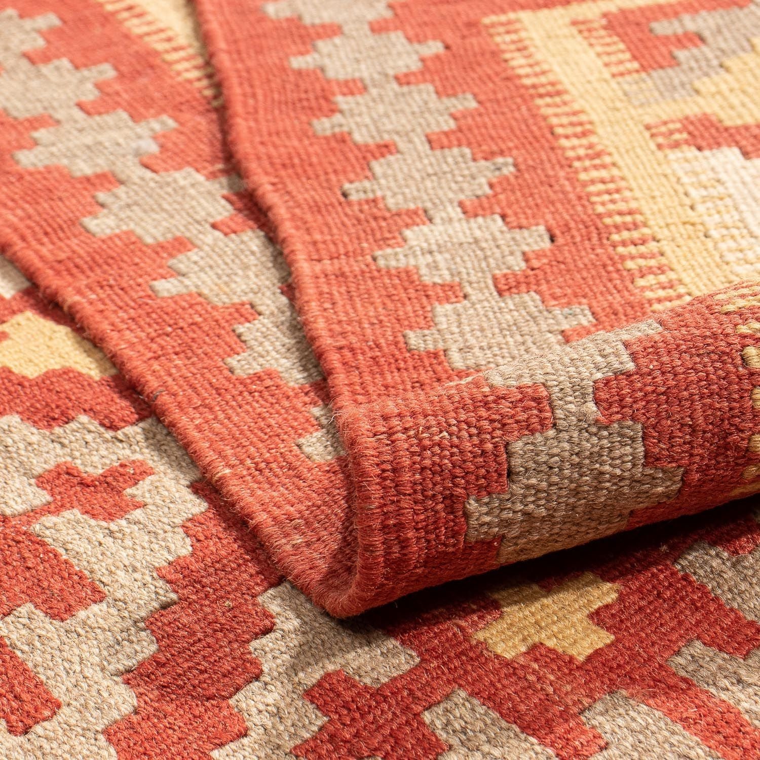 Tappeto Kelim - Orientale - 205 x 150 cm - rosso scuro