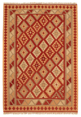Tappeto Kelim - Orientale - 200 x 148 cm - rosso
