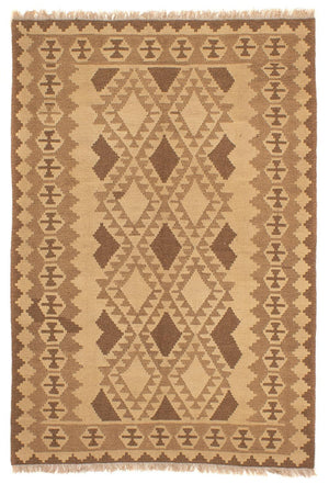 Tappeto Kelim - Orientale - 217 x 150 cm - marrone chiaro