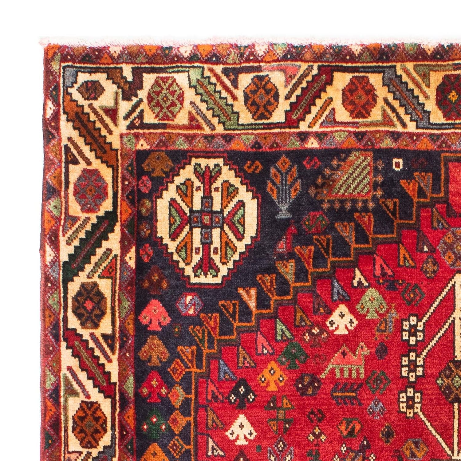 Tappeto Persero - Nomade - 162 x 130 cm - rosso scuro
