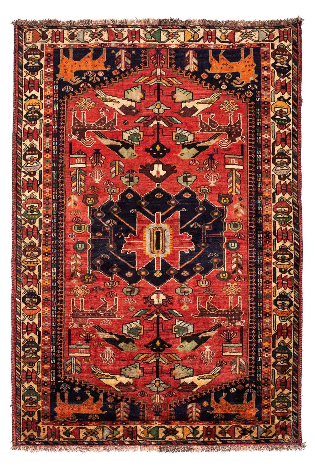 Tappeto Persero - Nomade - 265 x 182 cm - rosso scuro