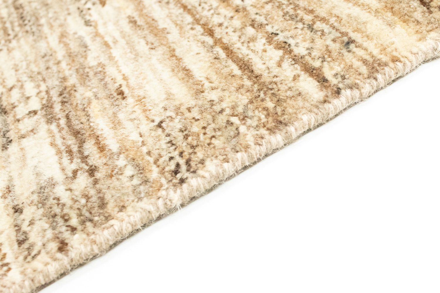 Tappeto corsia Tappeto Gabbeh - Indus - 303 x 75 cm - beige