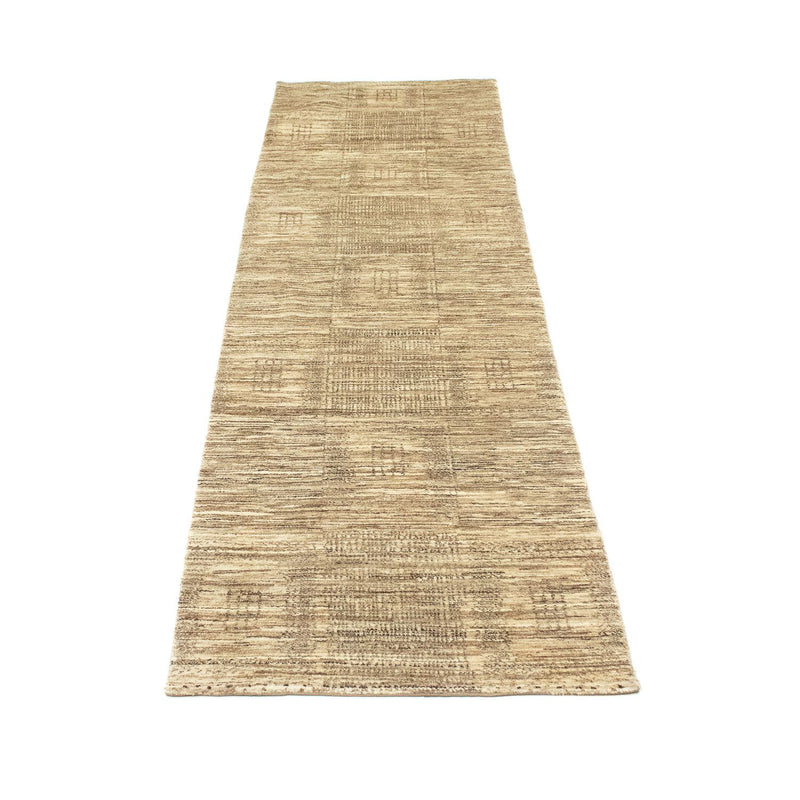 Tappeto corsia Tappeto Gabbeh - Indus - 303 x 75 cm - beige