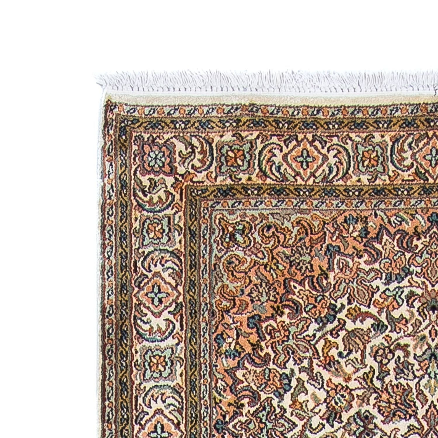 Tappeto corsia Tappeto di seta - Seta del Kashmir - 316 x 81 cm - beige