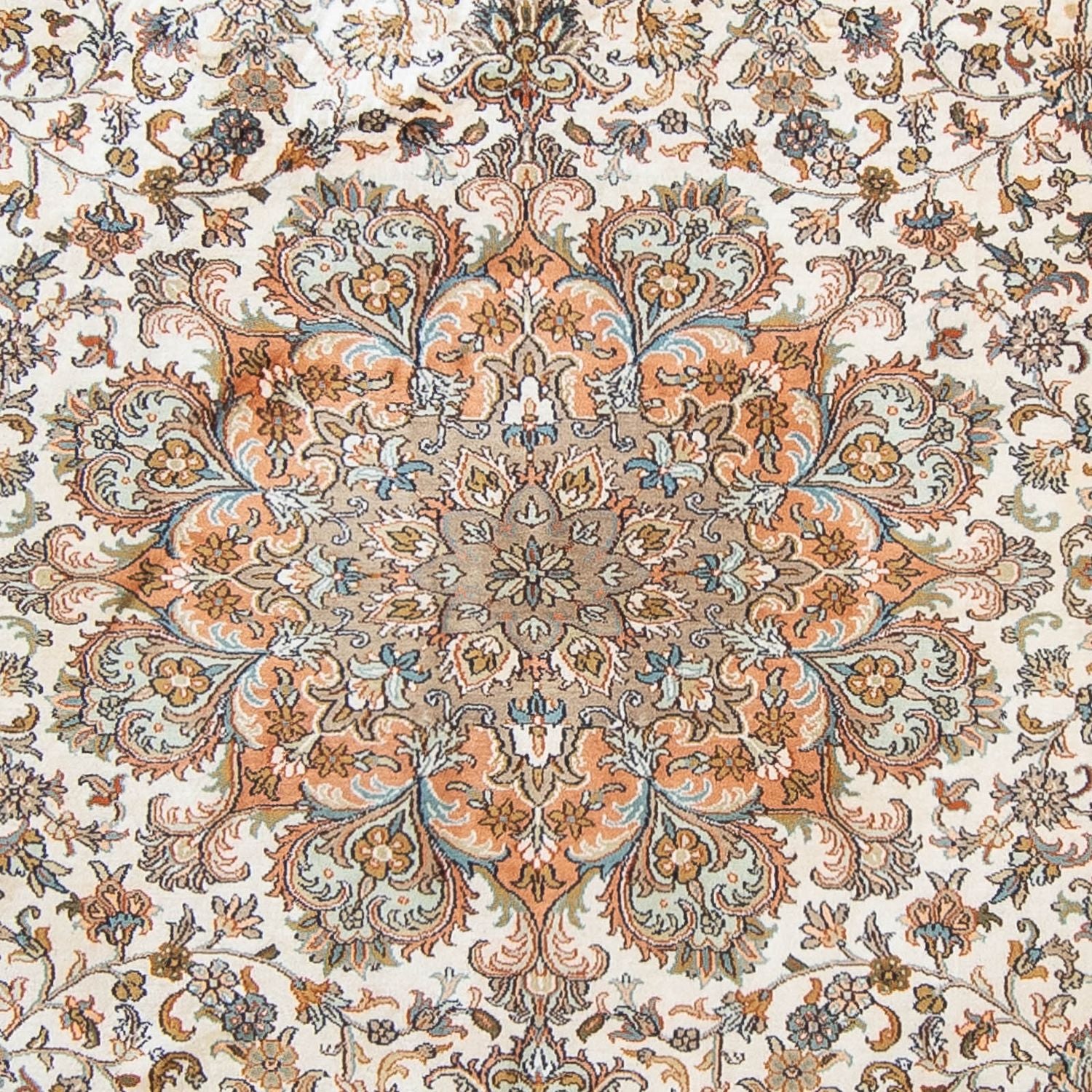 Tappeto di seta - Seta del Kashmir - 304 x 241 cm - beige