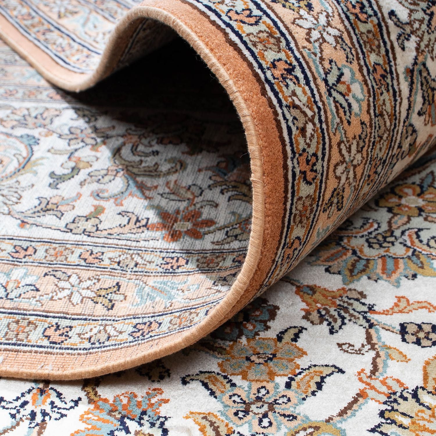Tappeto di seta - Seta del Kashmir - 304 x 241 cm - beige