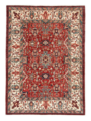 Tappeto afgano - 200 x 148 cm - rosso scuro