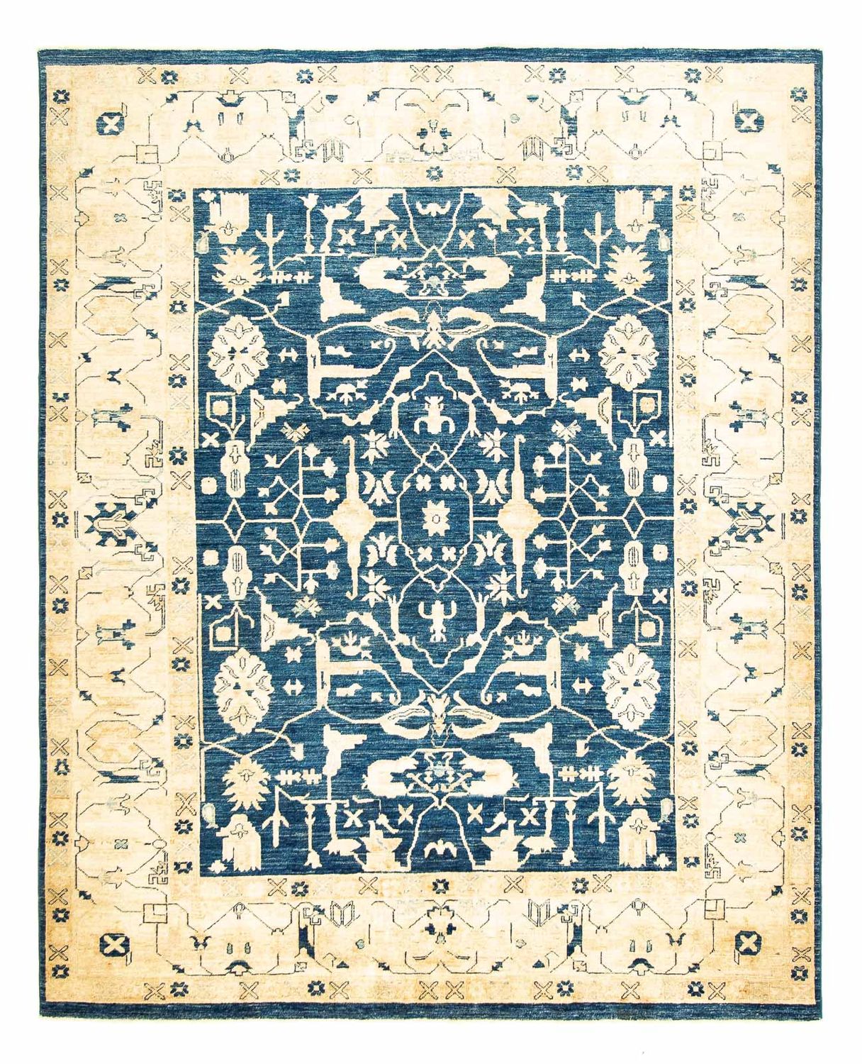 Tappeto Ziegler - 227 x 188 cm - blu scuro