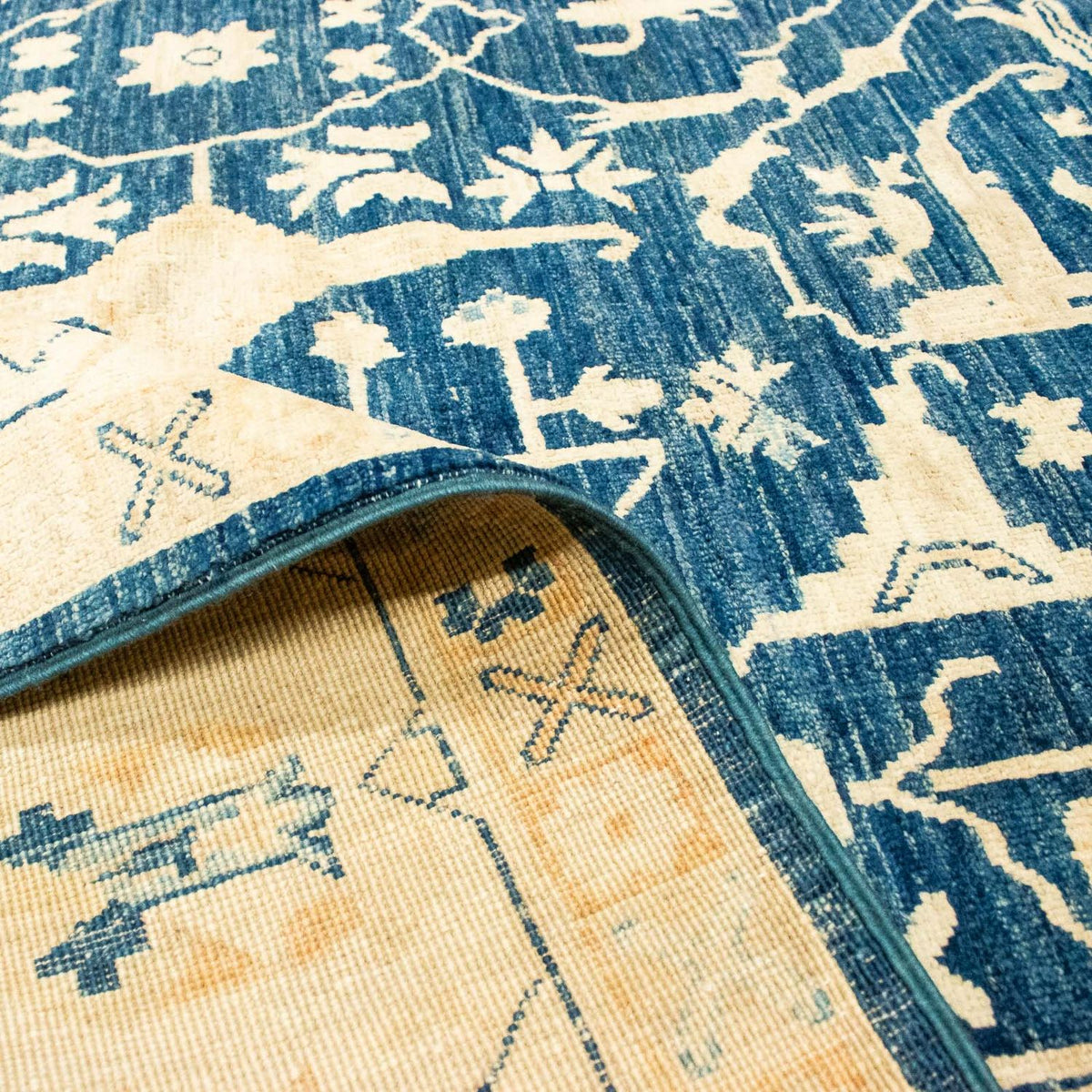 Tappeto Ziegler - 227 x 188 cm - blu scuro