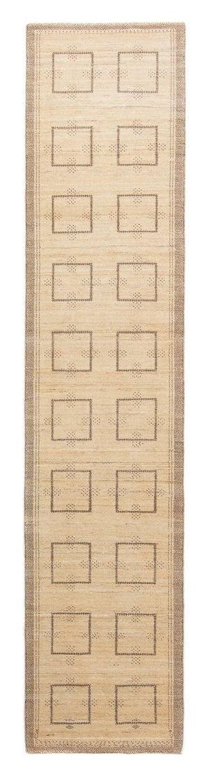 Tappeto corsia Tappeto Gabbeh - Loribaft Persero - 345 x 75 cm - beige