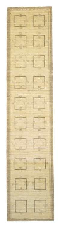 Tappeto corsia Tappeto Gabbeh - Persero - 345 x 75 cm - beige