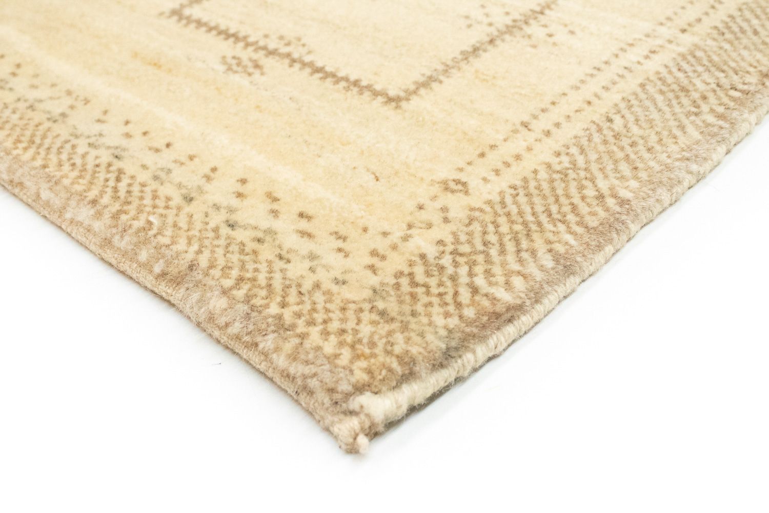 Tappeto corsia Tappeto Gabbeh - Persero - 345 x 75 cm - beige