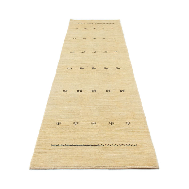 Tappeto corsia Tappeto Gabbeh - Persero - 334 x 83 cm - beige