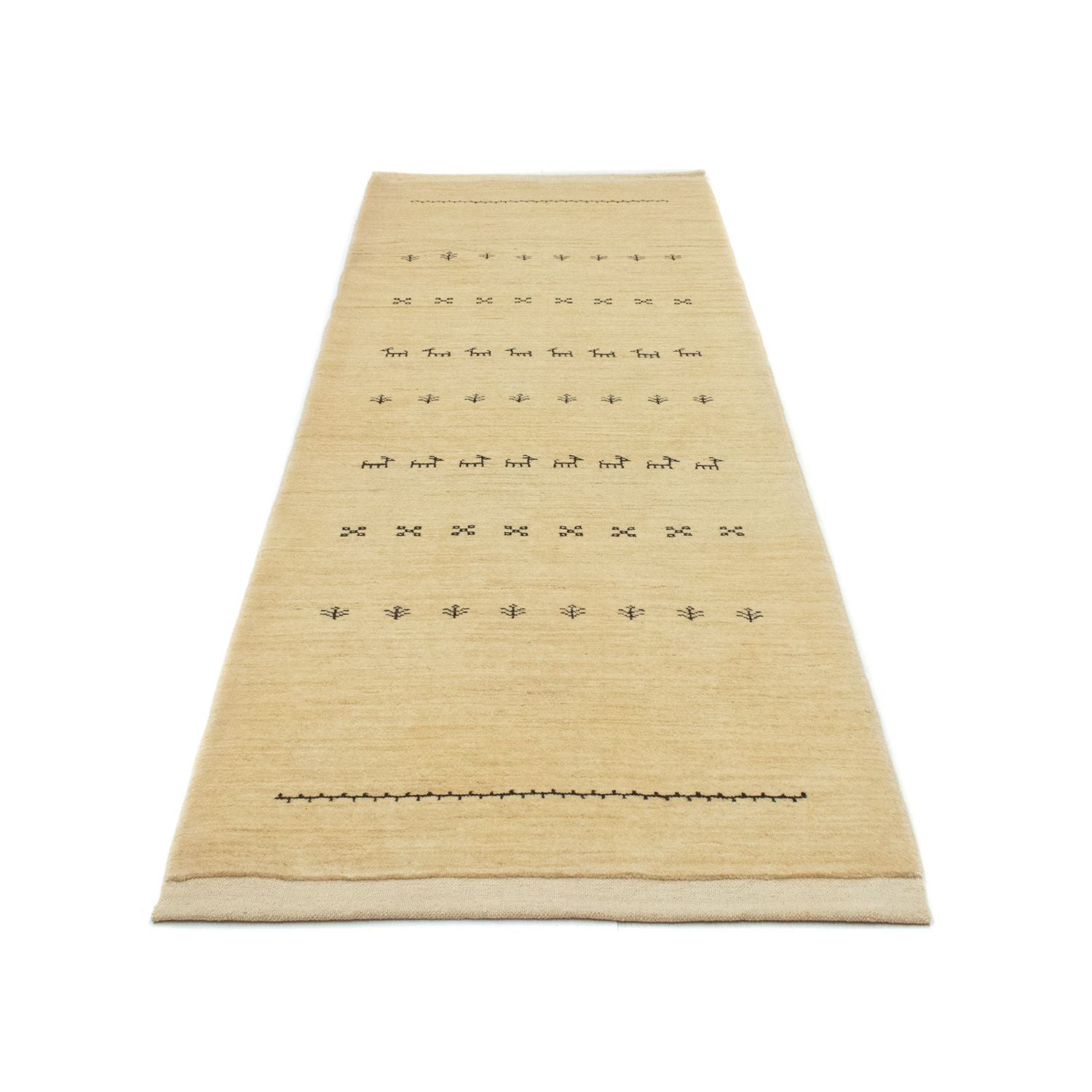 Tappeto corsia Tappeto Gabbeh - Persero - 255 x 85 cm - multicolore