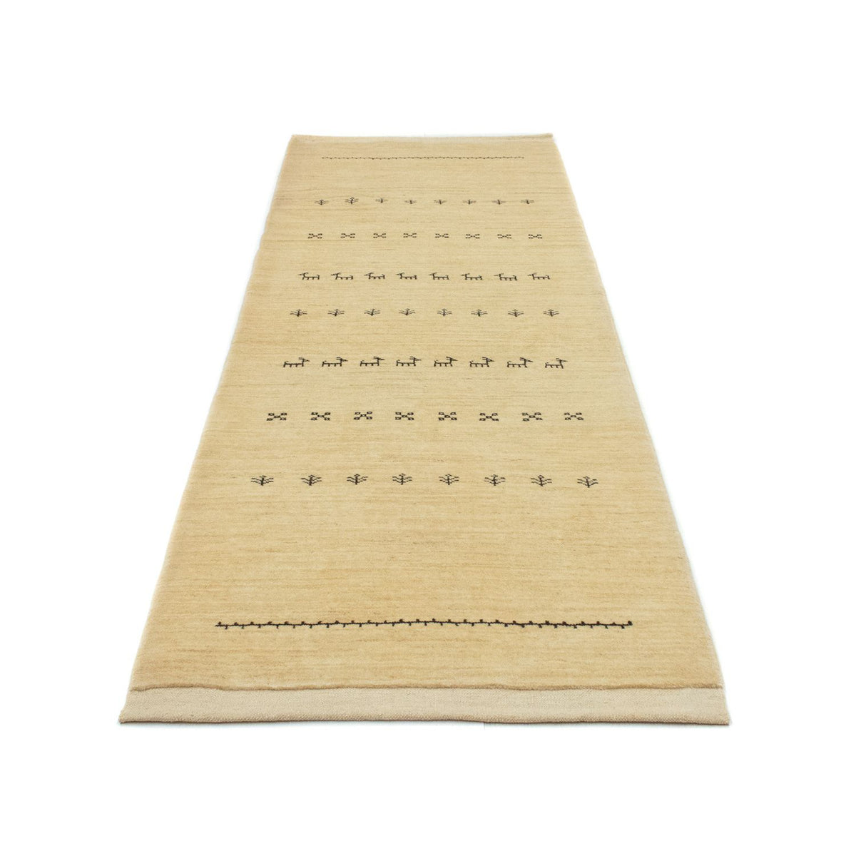 Tappeto corsia Tappeto Gabbeh - Persero - 255 x 85 cm - multicolore